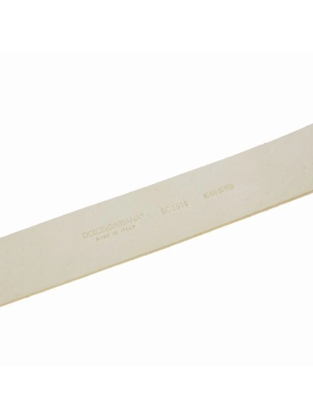Dolce & Gabbana Leather Buckle Belt White 85